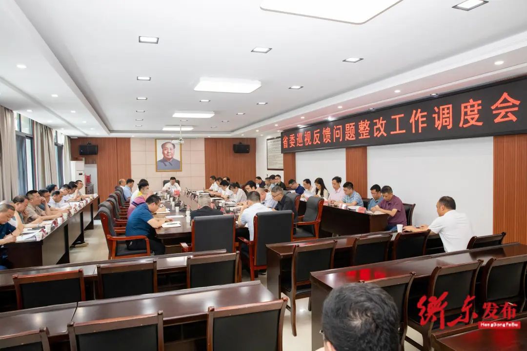 譚建華主持召開省委巡視反饋問題整改工作調度會